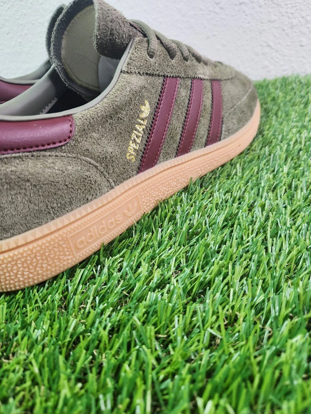 NEW Adidas Handball Spezial Olive Brown - Size 12 Men's